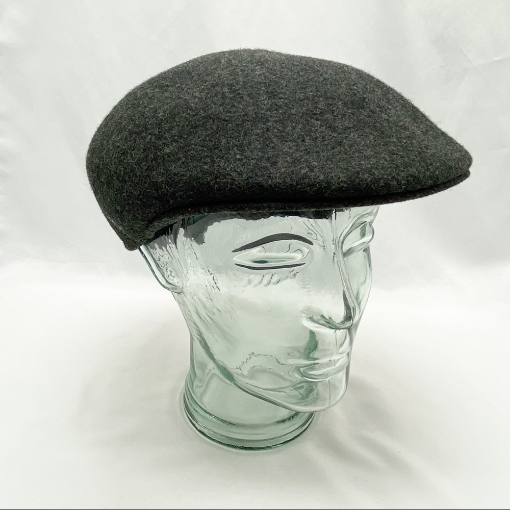 Vintage Pendleton Grey Wool Newsboy Cabbie Hat Sm